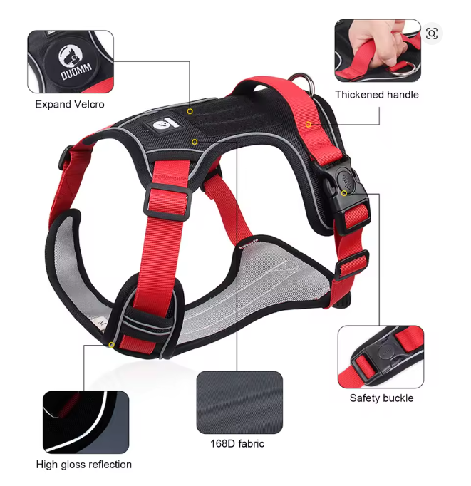 Dog Harness Reflective Midium Large